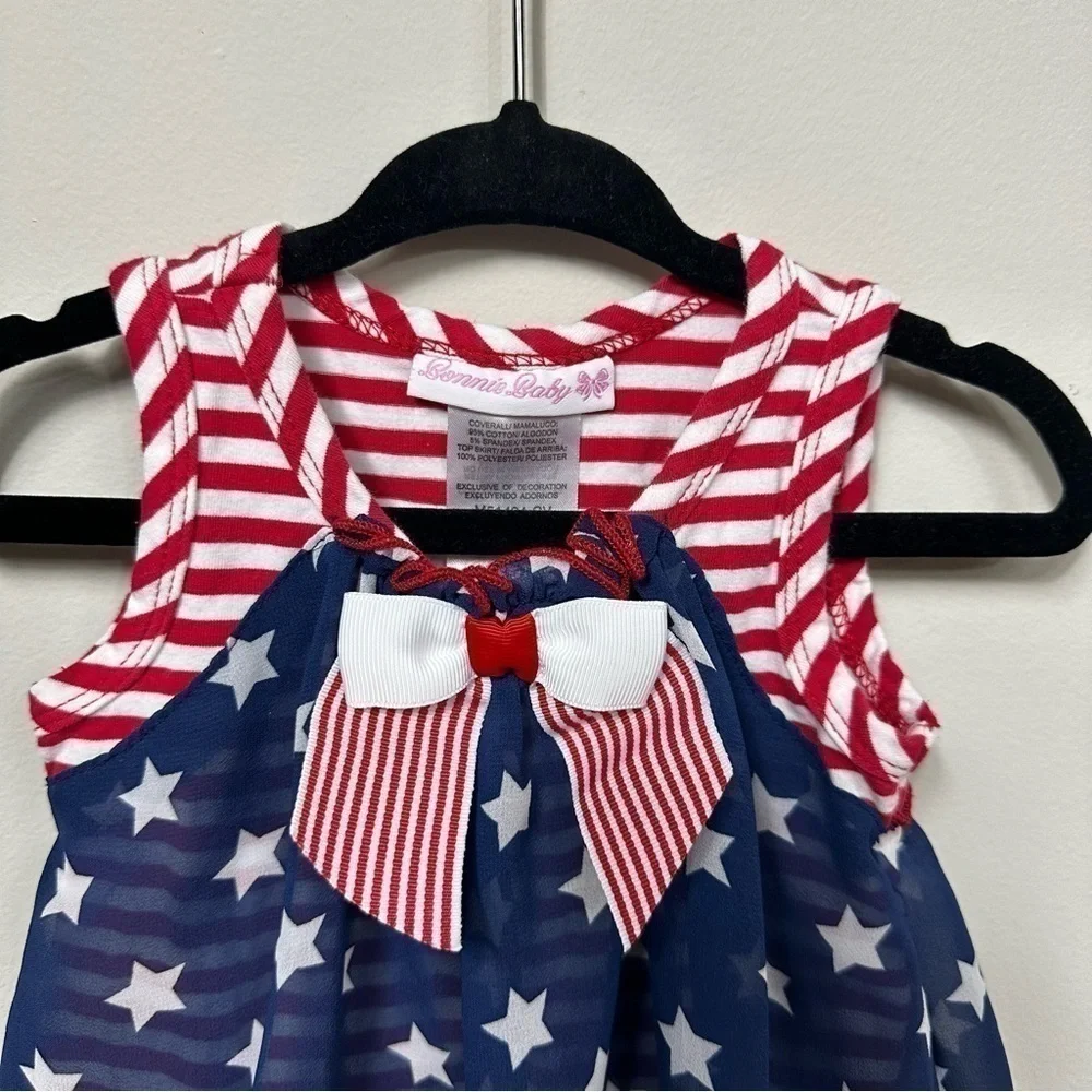 BONNIE Baby Patriotic Dress in Size 12 months